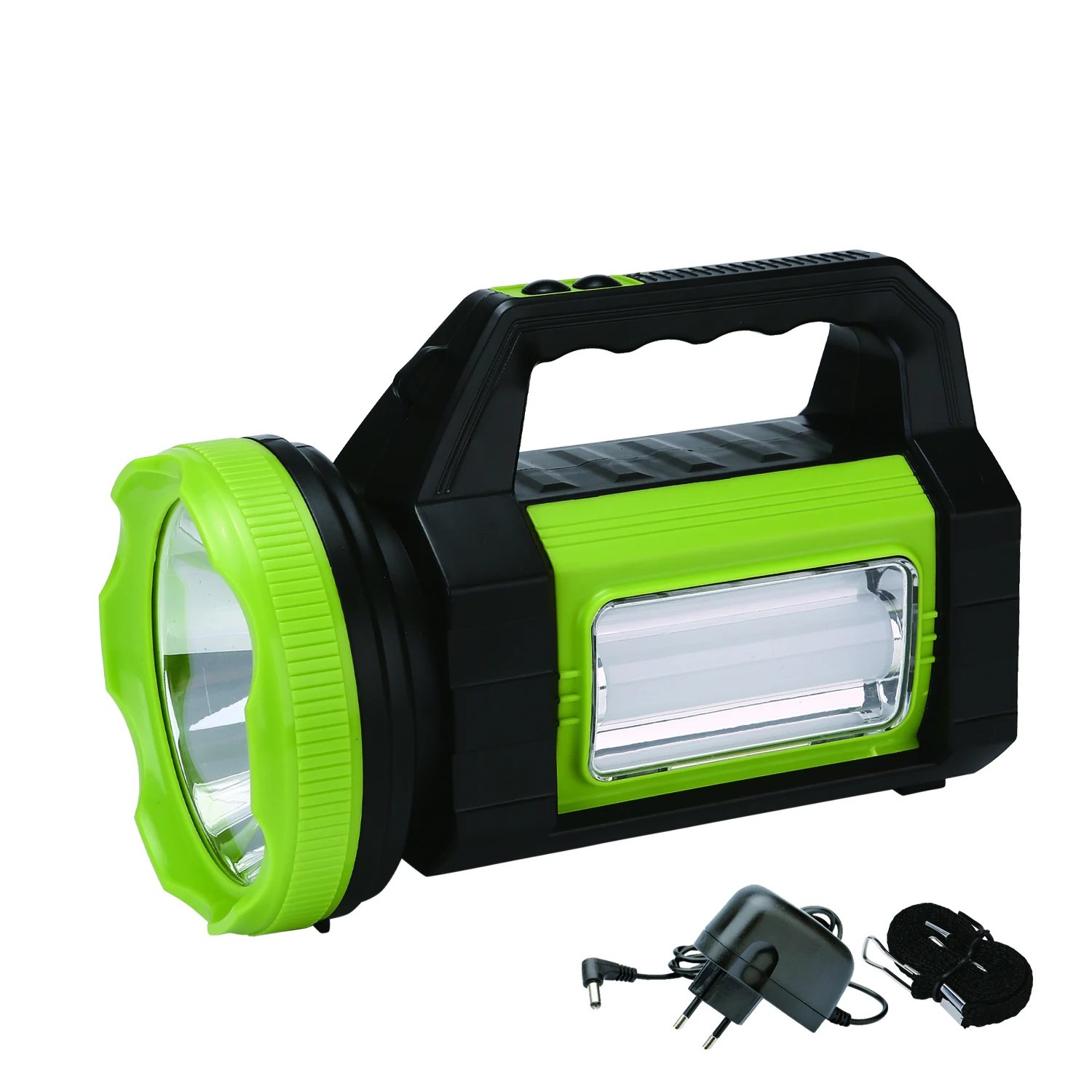 DT-8013  50w Outdoor led search light  with 6v4.5Ah battery rechargeable led flashlight with USB function