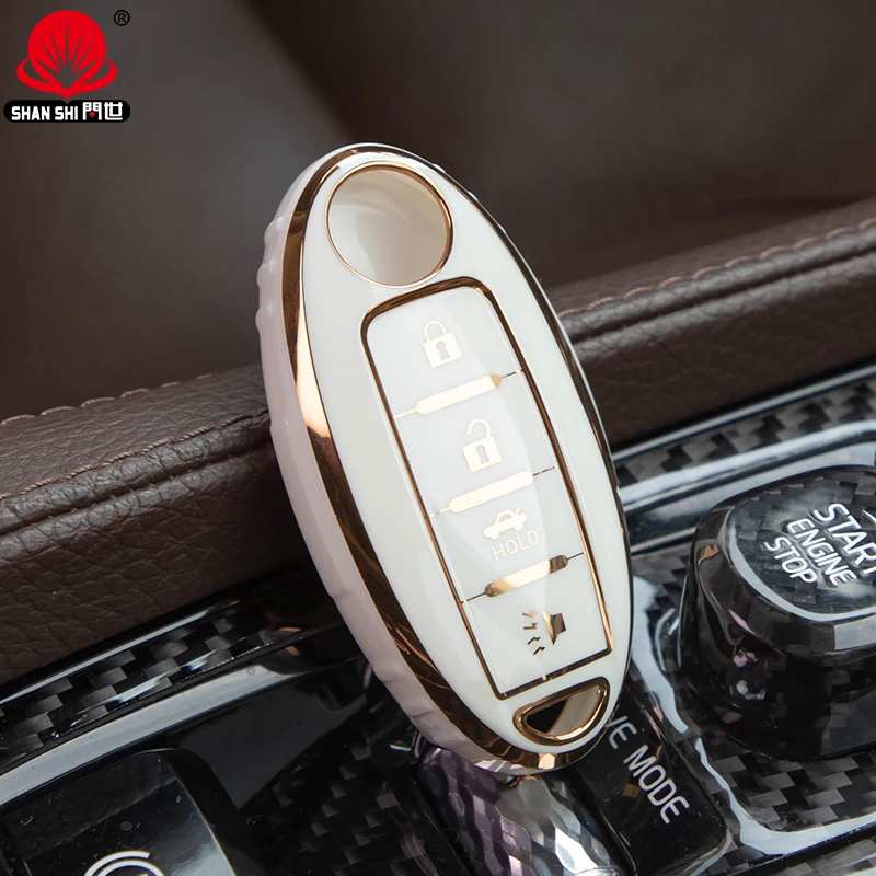 Soft And Waterproof Protective Case Smart Key 4 buttons TPU Key cover For Nissan Sunny/Sylphy/Murano