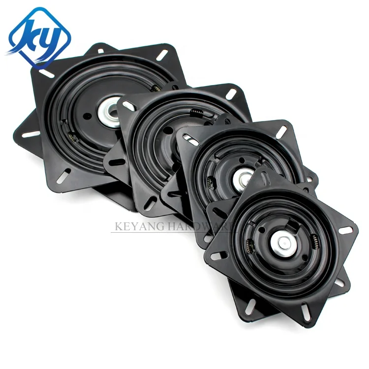 Wholesale 7 Inch Square Automatic Return Rotating Mechanism Ball Bearing Lazy Susan Swivel Base For Chair