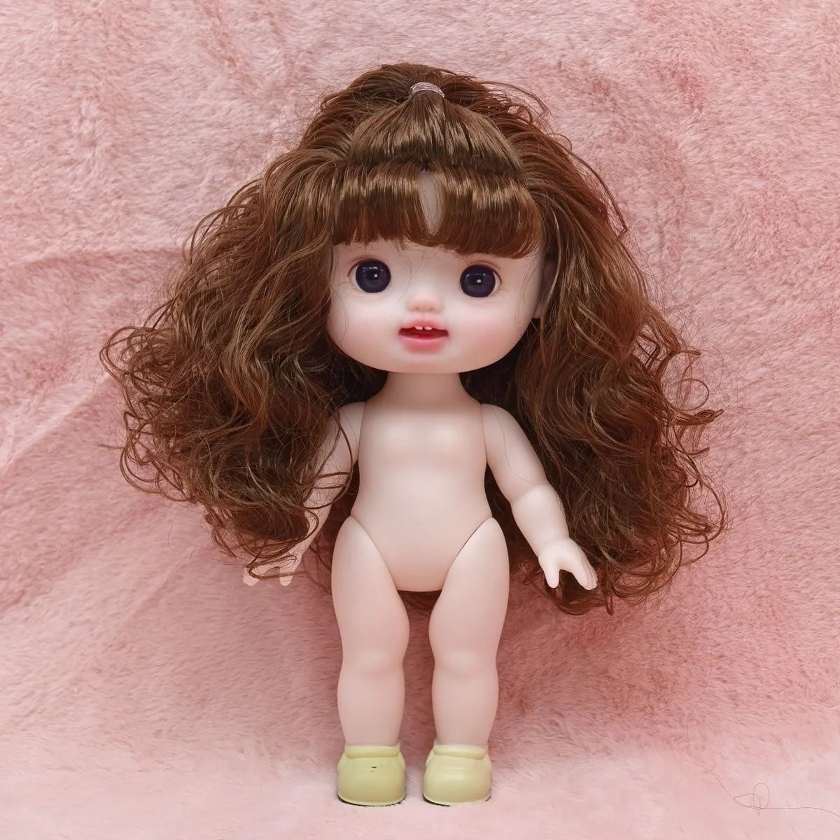 Новая милая кукла 22 см телесного цвета BJD подходит для DIY макияж игрушки с различными выражениями лица продажи