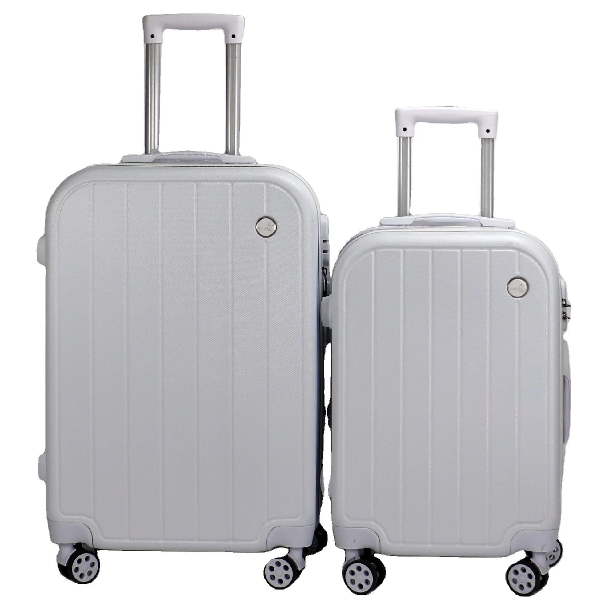 2024 wholesale ABS traveling luggage trolley suitcase set custom carry on luxury and aluminium luggage suitcase