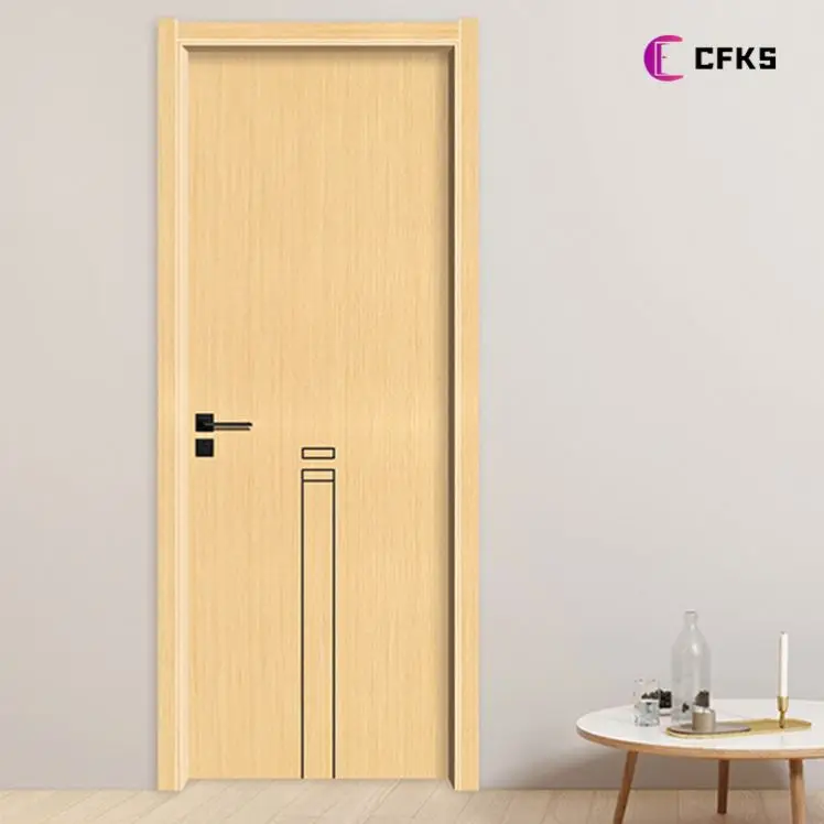 2022 Hot Sale Reasonable Price Wpc Door prehung solid interior internal wooden mdf melamine door