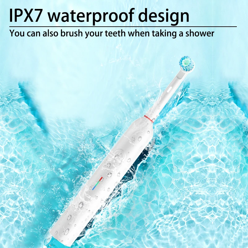 Oscillating Adult IPX7 Waterproof Oral Toothbrush Compatible B Rotary Electric Toothbrush