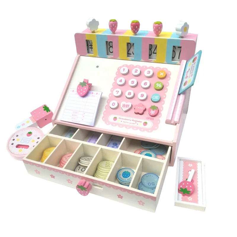 Pretend Play Groceries Toys Supermarket Cash Register Scanner Checkout Counter toys for children kids girl gifts