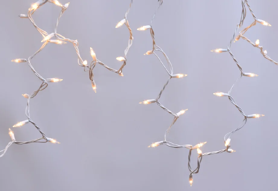 UL Guirlande Lumineuse oliday Christmas Outdoor Waterproof Decoration Basic Rubber cable wire String Light