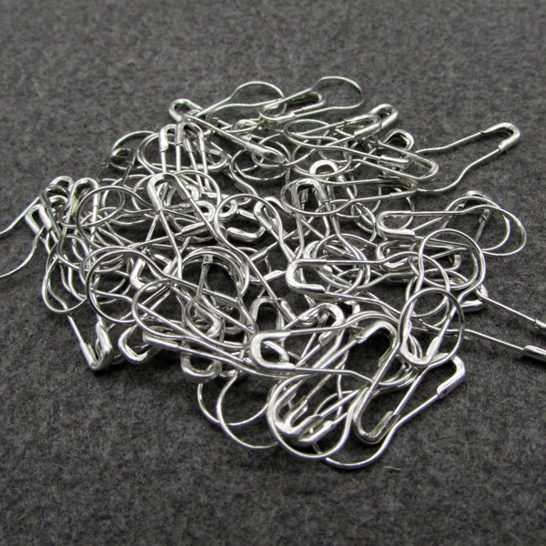 Wholesale Nickel Safety Pin Pear Shape Brass Safety Pin