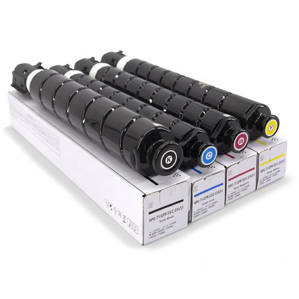 UKT NPG71 C-EXV51 NPG-71 GPR55 совместимые цветные тонер-картриджи для IR C5535 C5540 C5550 C5560
