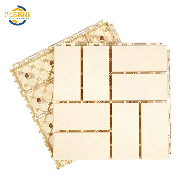Removable Interlocking Plastic Deck Tiles for Garden Patio Outdoor Decking