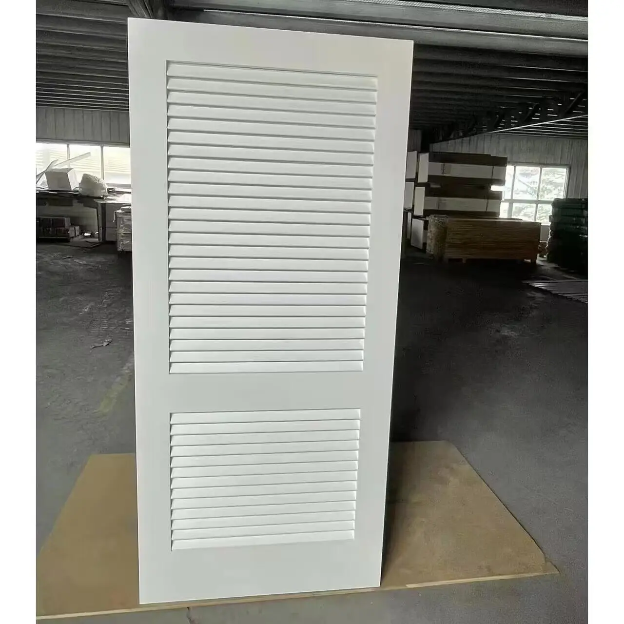 white primer louver  bifold doors