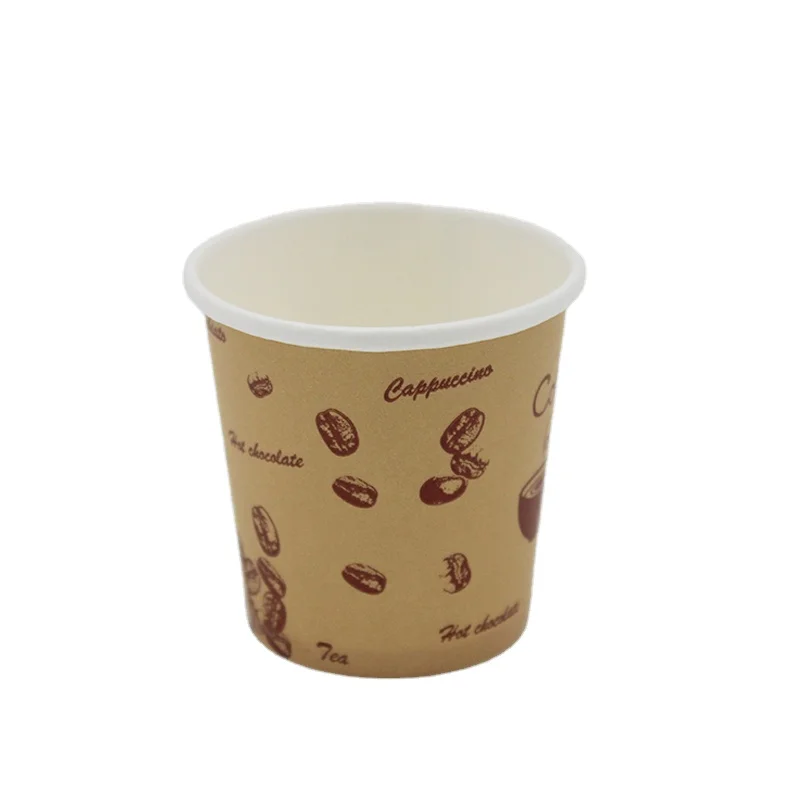 
6oz Manufacturer Wholesale Single Wall Printed Hot Drinks PE Paper Cup 