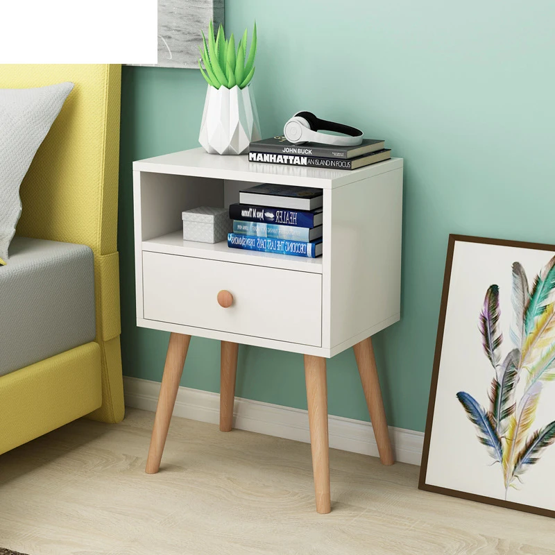 QUAWE White Nightstand Bedroom Night Stand End Table Side Table Coffee Table