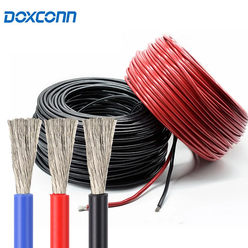 3/0 2/0 1/0 1 2 4 6 AWG gauge battery pure copper flexible power cable Energy storage wires PVC Insulation New energy cables