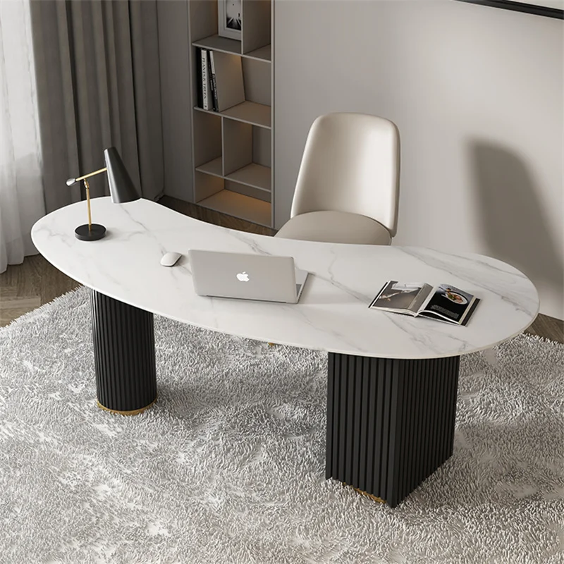 Wholesale modern SINTERED STONE boss office desk beauty salon computer desk medical beauty receiving table consulting table