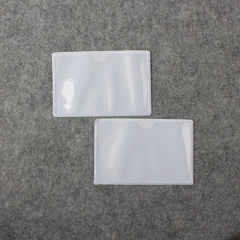 Transparent PVC Card Holder for Passport ID Business Cards Cover Protector