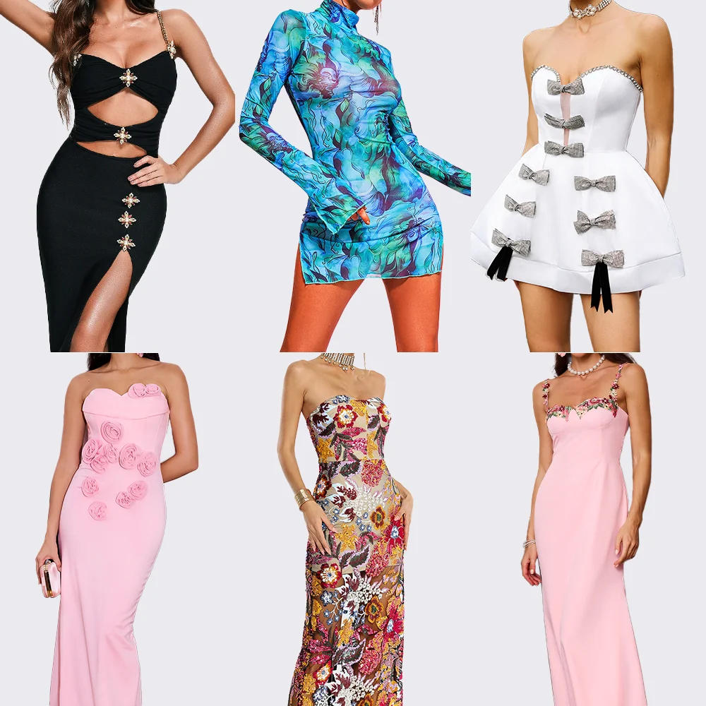 Ladies Vestidos De Fiesta Women Bodycon Homecoming Sexy Elegant Party Wear Bandage Cocktail Party Dresses For Women Party