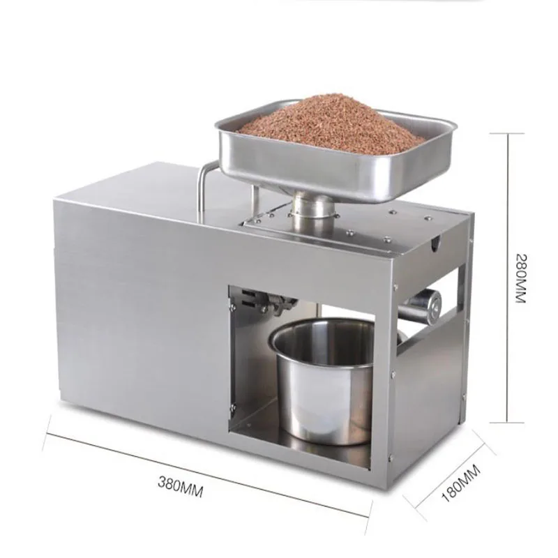 Household and commercial oil press / stainless steel automatic oil press wholesale and retail export  for peanut  price