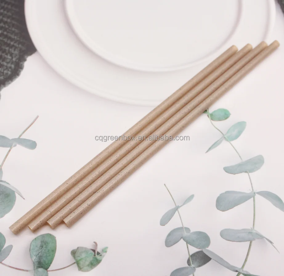 New product eco friendly long straw cocktail straws coffee grounds drinking straws