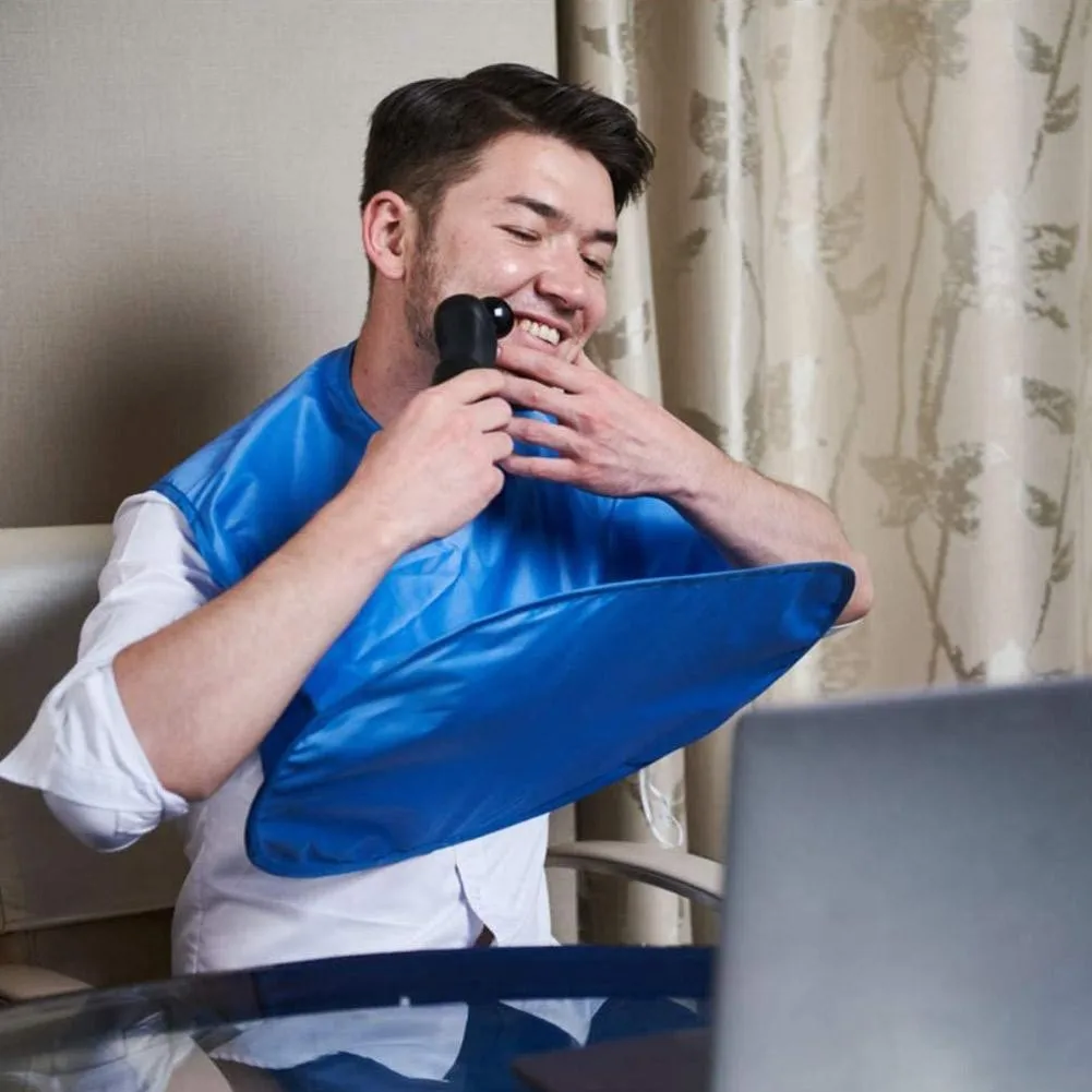 New male OEM Waterproof Beard Apron Beard Trimming Bib Folding Shaving Cloth beard grooming bib