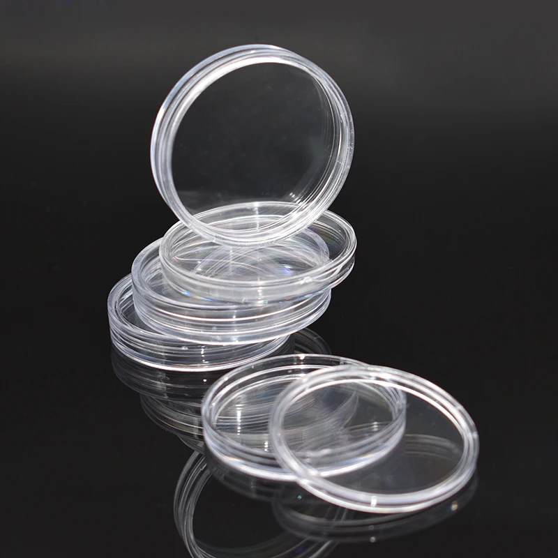 Big Size Coin Capsule Round Medal Badge Holder PS Acrylic Round Display Box