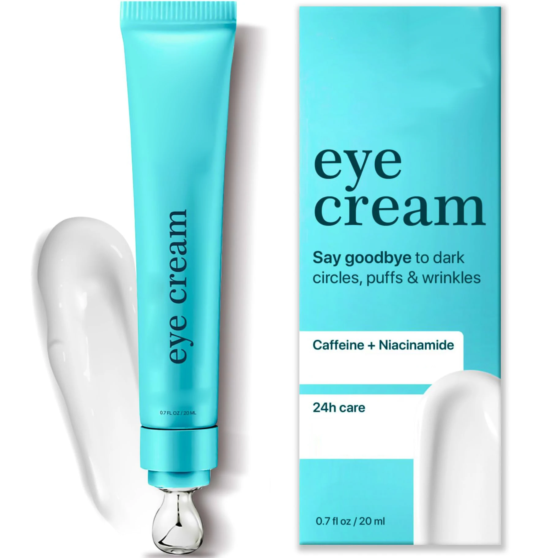 Custom Logo GMPC Skin Care Caffeine Niacinamide Under Eye Cream for Dark Circles and Puffiness