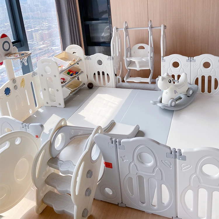 Hot Sell Multifunctional New Design Safety Kids Plastic Indoor Play Yard Fence Baby Playpens