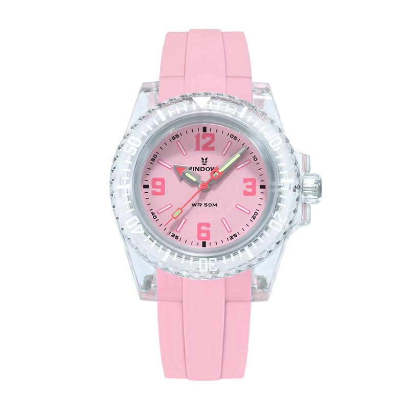 PINDOWS China Supplier Alarm Clock OEM Private Label Luxury Wrist Luminous Water Resistant 5atm Women Ladies Hand Watch Photo