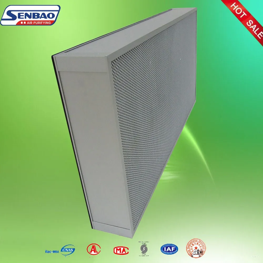 H13 H14 High Efficiency HEPA Deep Pleat Air Filter Pleated Panel Panel for Hotel Industries