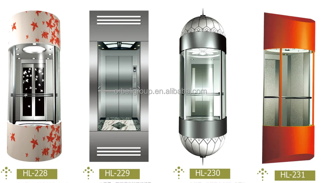 Cheap Price Sightseeing Passenger Elevator Round Glass Panoramic Elevator