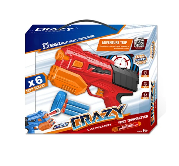 Oem New Balls Mini Shell Water Toys Sniper  Rubber Automatic Soft Bullet Shooting Toy Gun