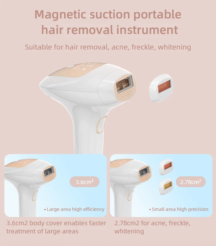 At Home Multifunction 999999 Flashes  Painless Permanent Ice Cooling Depilator Portable IPL Hair Removal Remover