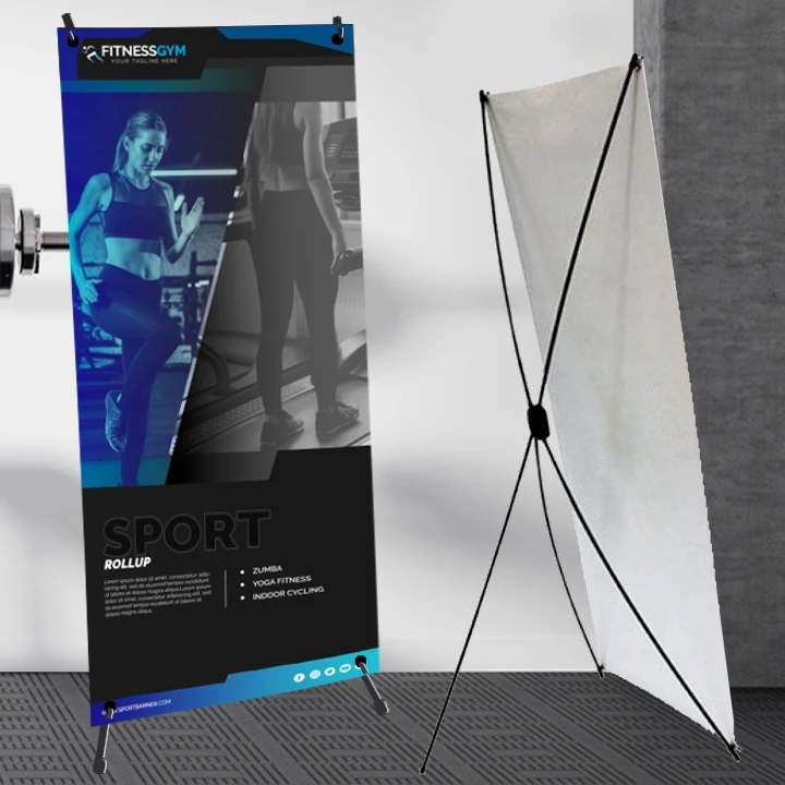 Decoration Good Bless Display Backdrop Back Advertising Korean Portable X Stand Banner Vinyl Banner 60*160cm