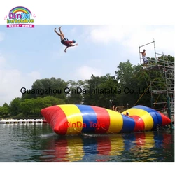 Cheap inflatable water jump bag / inflatable water catapult blob for water park game