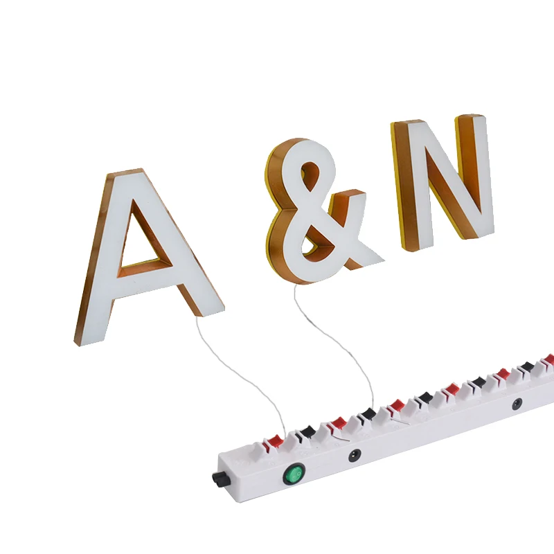 
Outdoor waterproof led sign front-lit and back-lit led sign letter brand logo sign decoration letter 