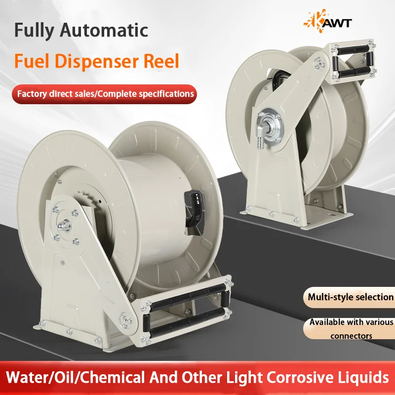 Factory Outlet Heavy Duty 1 Inch 10M/15M/20M/25M/30M Empty Reel Fuel Reel With Upper Guide Reel