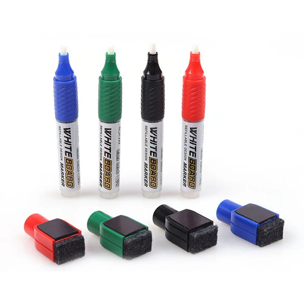 Gxin G-201F Wholesale writing smoothly Non Toxic Refillable quick drying White board marker pen with board eraser