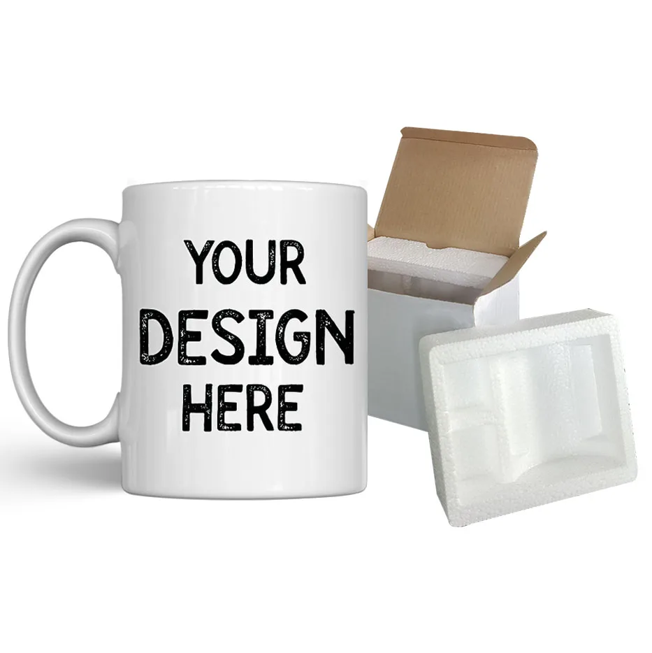 JINXIN Creative Personalized Customer logo Sublimation Stoneware Coffee Mug 11oz Tumbler Water Bottle Cup