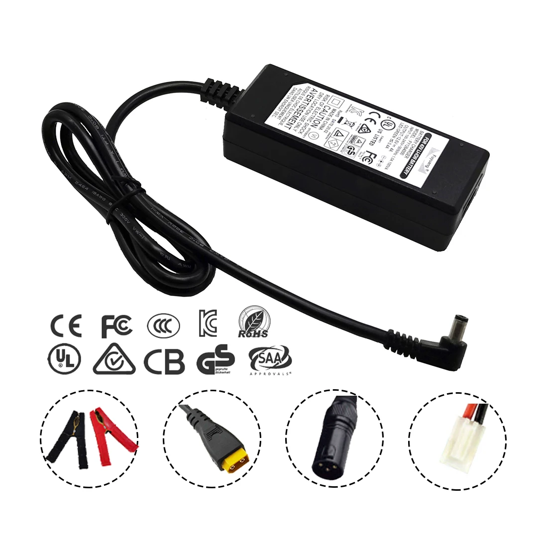 Fuyuan Ul Fcc CE ROHS Pse KC Smart 12v/24v 42v 48v 60v lithium ion lifepo4 battery charger