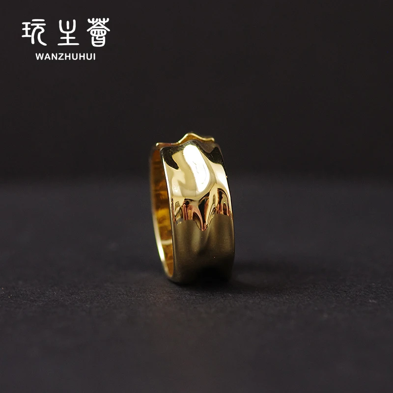 Фабричное женское ювелирное изделие медная латунь 14k золото заполненное Широким