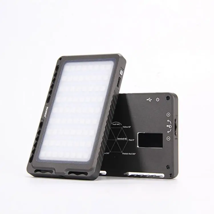 RGB LED Video Light Pocket Mini Video Lighting Equipment Professional on Camera Bi-Color 3200k-5600k Video Light