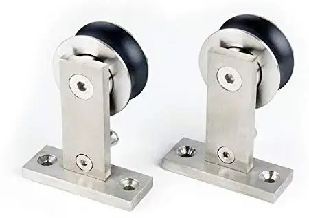 
heavy duty barn wooden door hardware sliding hanging wheel 