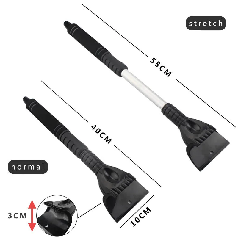 New type of retractable and warm snow shovel for vehicles car ice scraper