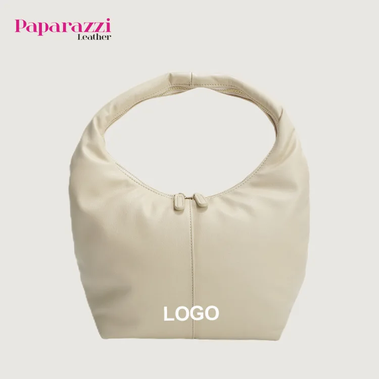 #PZ2023001 Peach Skin Fabric hobo bags women shoulder cowhide designer leather bag soft leather crossbody bags for women