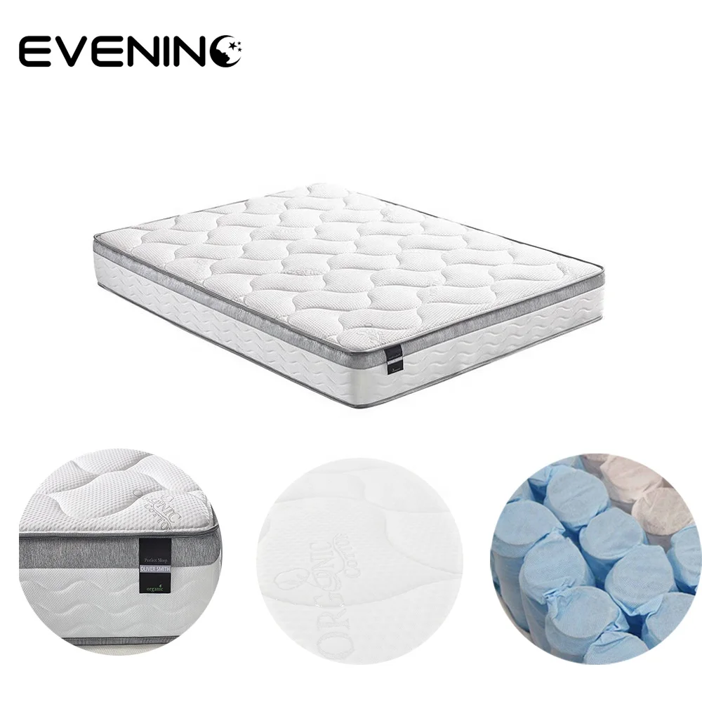 Cheap price tight top high density foam pocket spring twin double size mattress