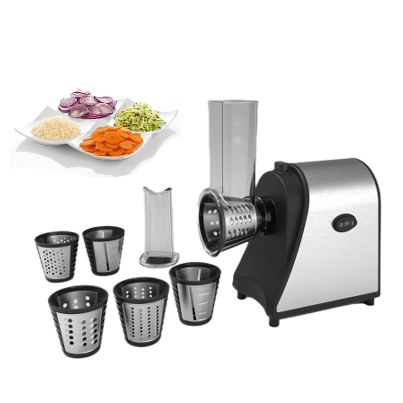 Factory Direct Price Vegetable Shredder Slicer Rotary Vegetable Slicer Of 5 Blades Salad Shooter