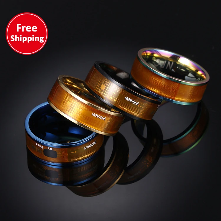 Wholesale smart jewelry wearable phone device NTAG213 chip nfc ring for