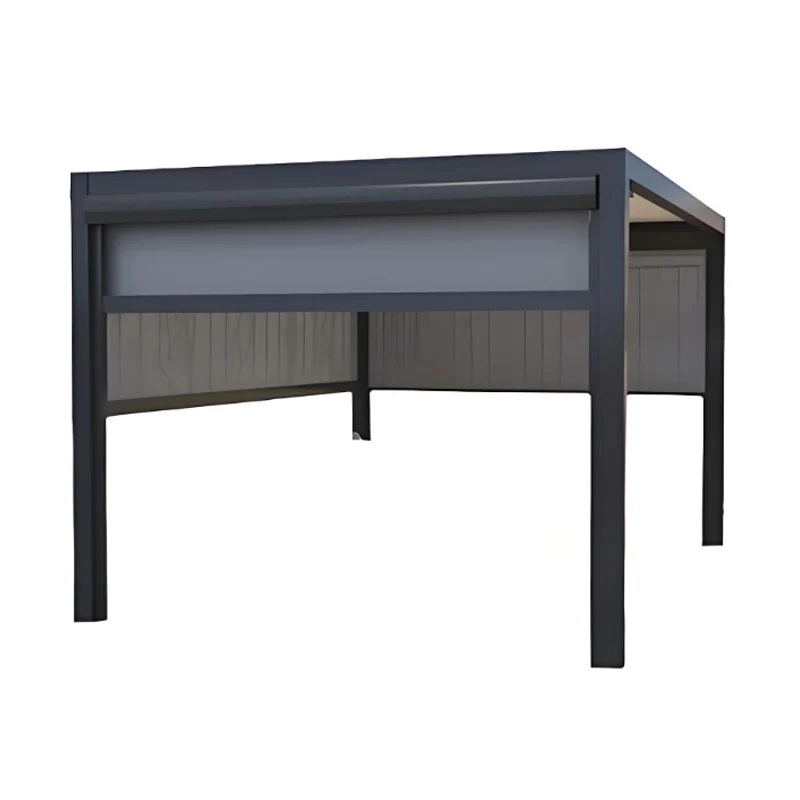 Modern Bioclimatic Outdoor Pergola Gazebo Pavilion Retractable Aluminium Louvered Design Electric 3x3 3x4 6x4m Sizes Available