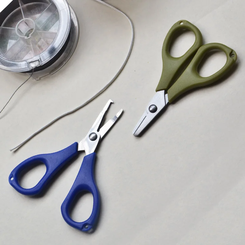 Wholesale Fishing Heavy Duty Anti-Slip Serrated Edge Scissors Saltwater Freshwater Braid Scissors Braided Line Cutter