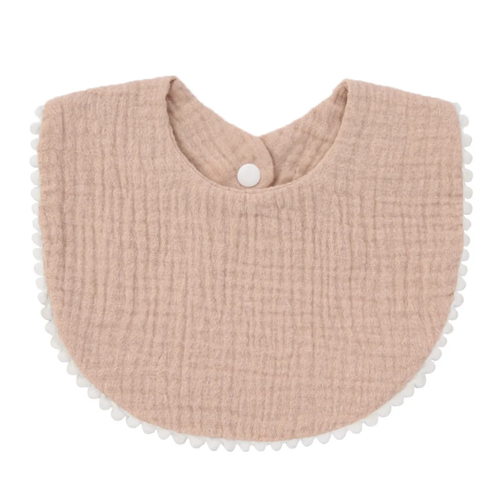 100% Cotton Super Absorbent Baby Muslin Bibs for Eating Drooling Soft Breathable Baby Product for Infant