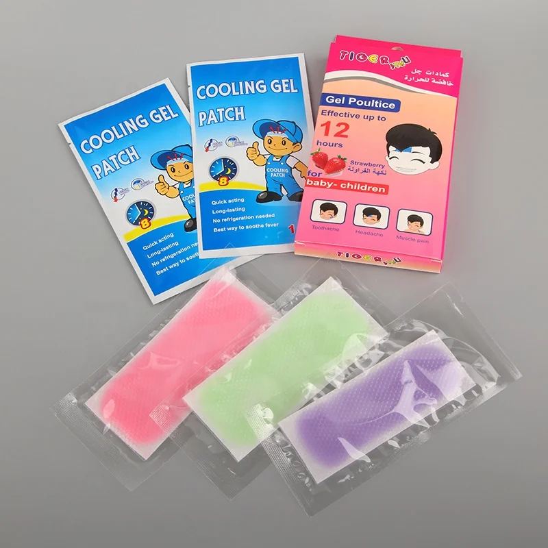 Direct factory of exporting Japan market Adult&Baby Ice Cooling Gel sheet/Cooling gel patch-12cmx5cm -lasting 10-12hours