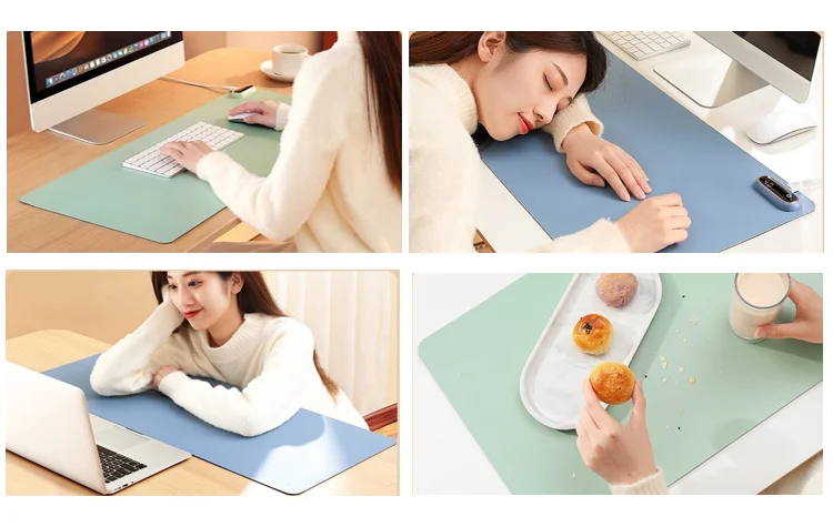Hot Sell Large 800*330mm AC220V Input Mouse Pads Keep Hands Warm With Smart Remind Function For Working Heat Desk Pads